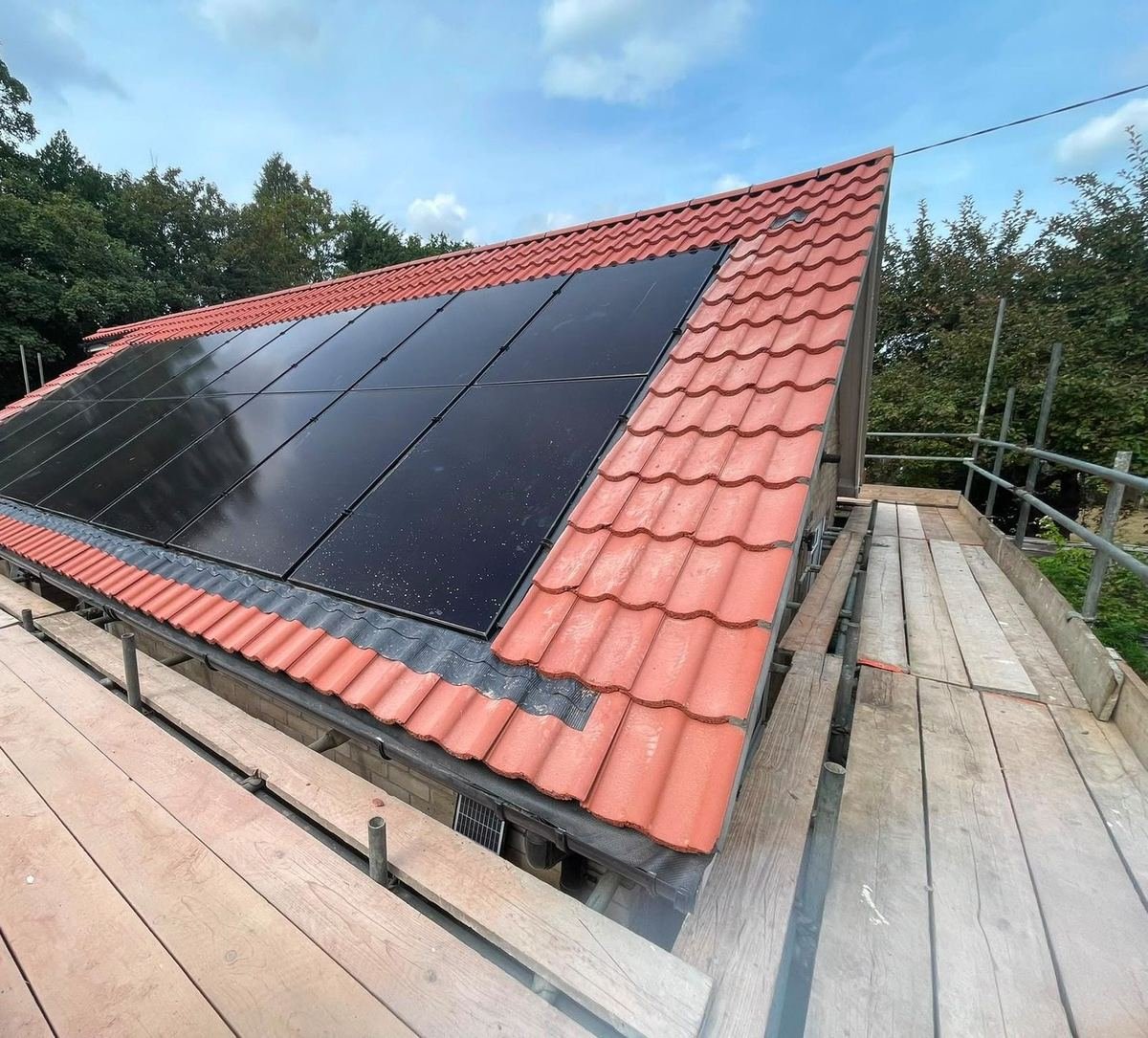 New Build Re-Roof with Solar